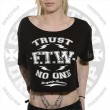 Dragstrip Kustom Trust No One Crop Top